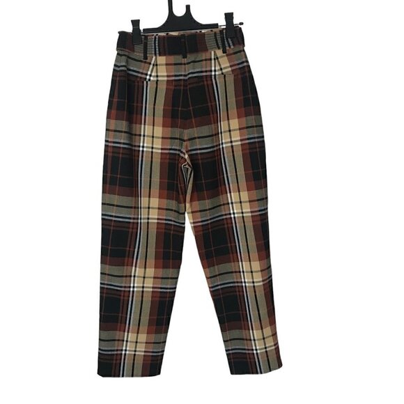 Nwot Aritzia Wilfred Tartan Tie Up Pants Size 0 - Picture 6 of 8